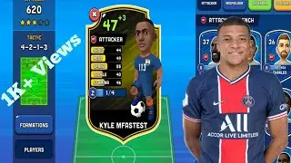 Mini Football / playing a match by using legendary forward kyle mfastest / kylian mbappe