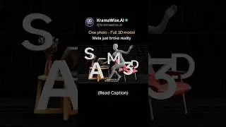 Meta's new SAM 3d image to model tool #ai #sam3d #aitools