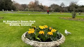 St Stephen&rsquo;s Green Park, Dublin, Ireland. Walking Tour