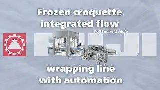 Fuji Smart Module | Frozen croquette integrated flow wrapping line with automation