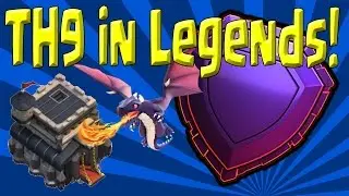 Hitting Legends as a TH9 - Re-Uploaded - Clash of Clans - Legends Pushing