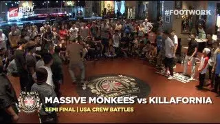 UK B-Boy Championships 2013 USA Crew Qualifier - Massive Monkees vs Killafornia (Semi Final)