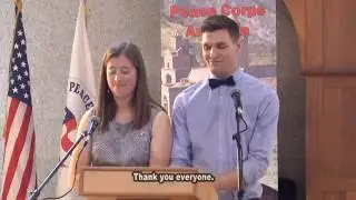 A24 Swearing-in Ceremony: 7- A 24 Peace Corps Volunteers' (Kelsey Rowe and Steven Thompson) Speech