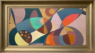 Museum Ambience | Ambient Piano & Framed Modern Art (1 Hour)