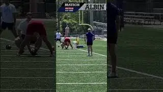 Brayson Albin Clean Snap #football #longsnapper #toetheline #bjp #longsnap #longsnapping