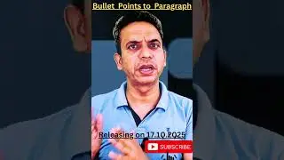 Bullet Points to Paragraph: Conversion #panjabuniversitychandigarh #puchd #puchdexam #english