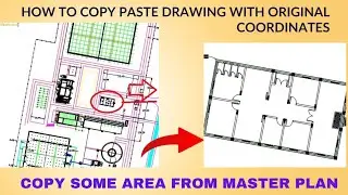 How to copy and paste a drawing using original coordinates