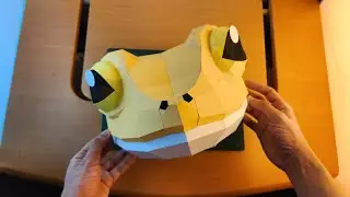 Como hacer una M&aacute;scara de Rana (Rana Concho Bad Bunny) con cartulinas de colores - Momuscraft