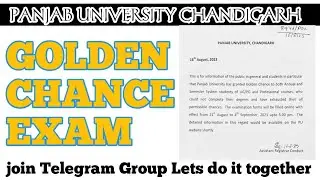Punjab University Golden Chance।Panjab University Chandigarh Exam Update। #ett_5994 #PU_chandigarh