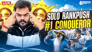 SOLO RANKPUSH TO #1 CONQUEROR | BGMI Solo Conqueror Tips And Tricks (HANDCAM)