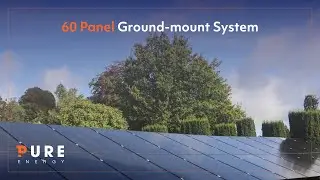 60 Panel Ground-mount Solar PV System! Installation Timelapse Video