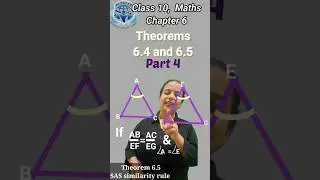 Theorems 6.4 and 6.5 | Math class 10 | SSS and SAS #scholarclasses #learnatscholar#shorts