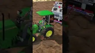 John Deere5050#truck game ki bori se laga hua Khandangira#3dindianbikesdriving3dgameindianbikedrivi
