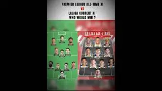 PREMIER LEAGUE ALLTIME XI vs LALIGA CURRENT XI | LALIGA WOULD WIN EASILY . #premierleague #laliga