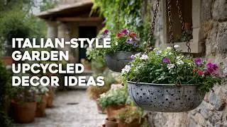 🌿 Craft a Rustic Italian-Style Garden Sanctuary Using Creative Upcycled Decor