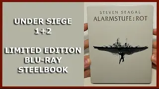 UNDER SIEGE 1 + 2 - LIMITED BLU-RAY STEELBOOK UNBOXING - ALARMSTUFE ROT 1 + 2