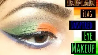 Independence Day: Tricolour Eye makeup | Indian flag Inspired Eye makeup Tutorial || Shweta Verma