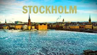 STOCKHOLM Widok na stare miasto zimową porą ! #Mariaberget  #stadshus #sztokholm #ratusz #przystań
