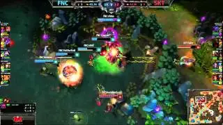 FAKER ZED OUTPLAYED FNC - BARON STEAL - All-Star 2014