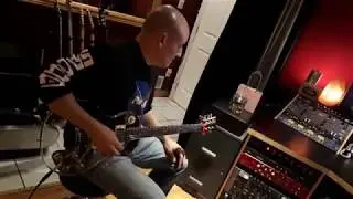 Recording guitar at SLR studios Windsor