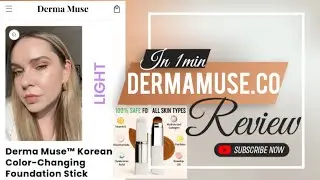 Обзоры DERMAMUSE CO | Обзор корейской тональной основы-стика DERMA MUSE, меняющей цвет: правда ил...