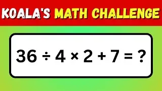 ⏱️ Beat the Clock Math Showdown | Easy, Medium, Hard | Math with Koala