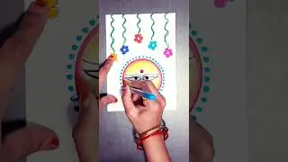 Durga puja card,Navratri card#trending #ytshort#short#viral#shorts #ytshorts#diy#drawing #painting