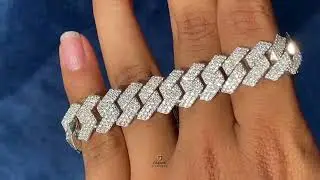 Iced Out Moissanite Cuban Link Diamond Bracelet💎#customwatch #hiphopwatch #watch #luxurywatch #short