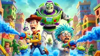 ⭐ TOY STORY: Woody Tries to Save Buzz Lightyear After He Becomes a Zombie and Destroys the Toy City
