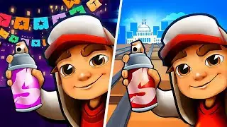 Subway Surfers Winter Holiday 🆚 Subway Surfers Berlin, Subway Surfers Map Comparison