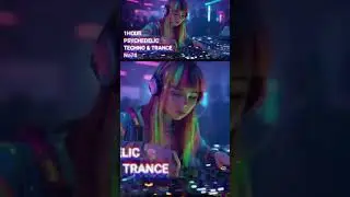 Psychedelic EDM Techno Trance #remix #cyberpunk #techno #trance