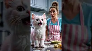 PitiCat&rsquo;s Cooking Chaos 🍳💥 &ndash;The Cutest Kitchen Disaster Ever! 😹❤️#cute #cutecat #kitten #cat #funny