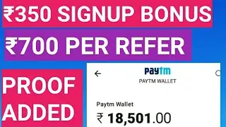 How I Earn 5000 RS. Free ₹350 Rs. Signup Bonus + ₹700 Rs. PER Refer Direct [BANK PROOF ADDED]