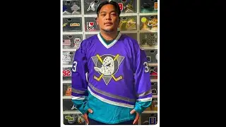 The Mighty Ducks Greg Goldberg Hockey Jersey from 99Jersey. Unpacked and tried on.