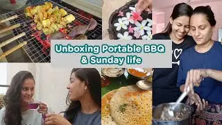 Weekend Barbeque Party | Unboxing Portable BBQ Grill | Paneer tikka | Pulao | recipes
