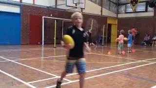 FOOTBALL KICK OF THE YEAR BY A 7 YEAR OLD. AWESOME!!!!