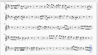 Sultan Of Swing playback com partitura para sax alto