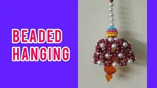How to make beaded umbrella hanging #diy #nehabeadsart #beaded craft
