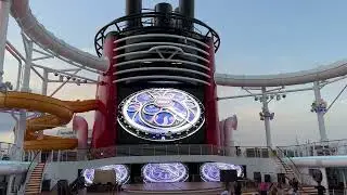 🚢POV Funnel Vision Screen Saver | Disney Wish Moving Art | Relaxing Cruise Visuals in 4K