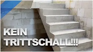 Bauarbeiter sind im Urlaub - Treppe ohne Trittschall | Hausbau Blog #67
