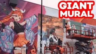 Spring Anime Mural in London! | Behind the Scenes
