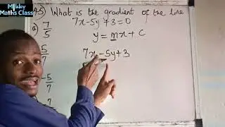 WAEC 2025 Mathematics |Question 45: How to find gradient of a line| 