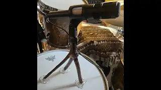 The Stick Stand!  My homemade microphone stands for recording.