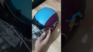 cara pasang helm anak