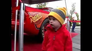 Ethan and Lightning McQueen. 2006.