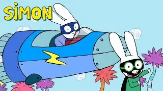 😱 Professor Wolf&rsquo;s Candy Floss Trap! 🍭 Simon | Full episodes Compilation 1hr | Cartoons for Kids