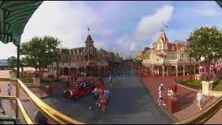 Omnibus ride down mainstreet in 360