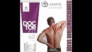 Pomada gel Para Dor Muscular Na Coxa Peito Ombro Pernas Pesco&ccedil;o doctor fit akmos