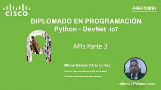 Clase 17 Diplomado en Programación Python Devnet API Parte 3