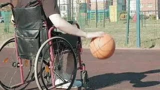 Playing Basketball Stock Video